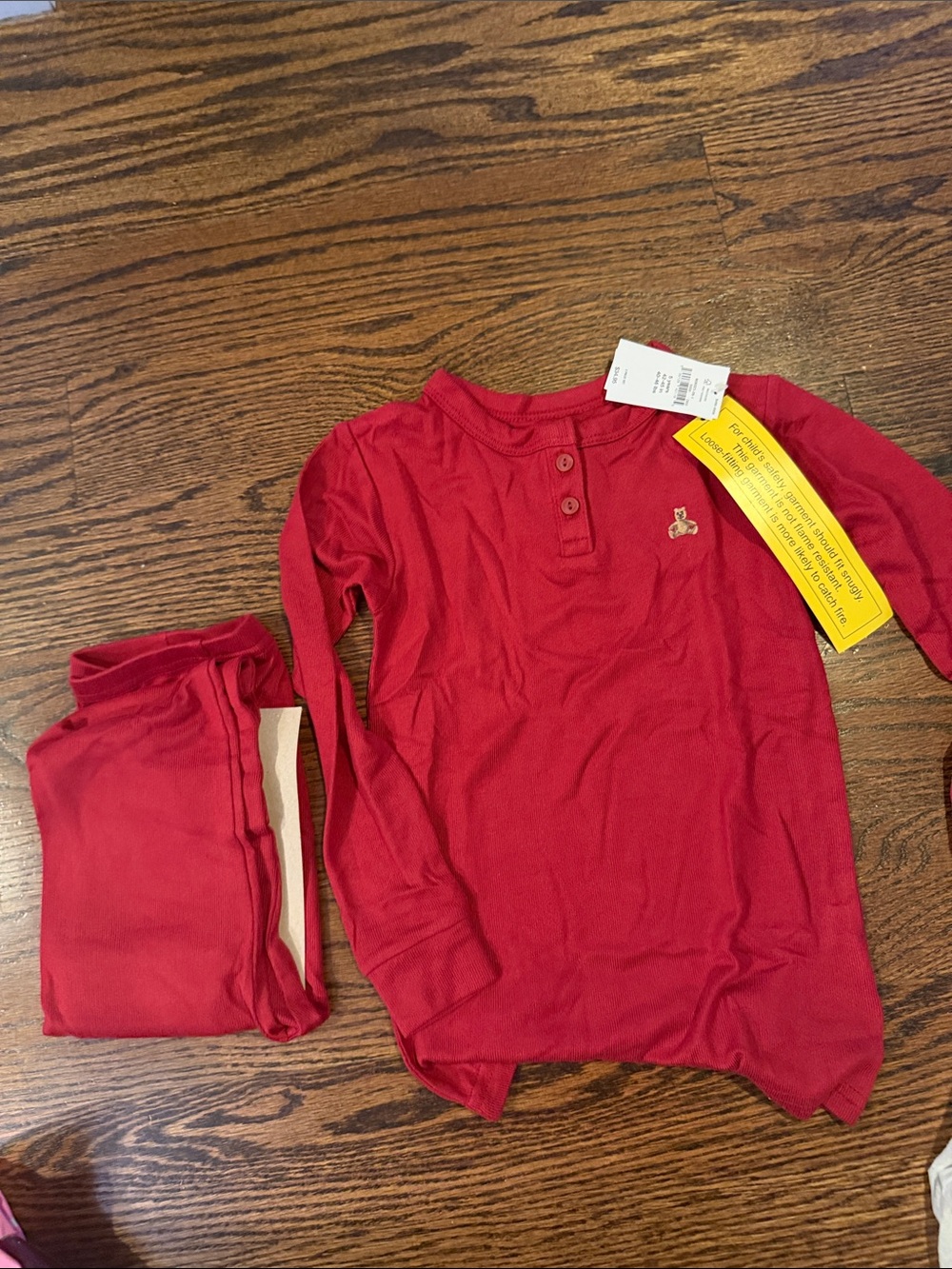 GAP Red Long Sleeve Kids Pajama Set